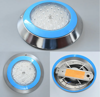Lampe de piscine LED RVB extérieure en acier inoxydable 12V blanc chaud et modifiable avec étanche IP68 pour piscines