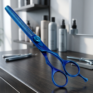 Ciseaux de salon de beauté, 5 pièces, professionnels, pour dépaissir les cheveux - Product Image 3