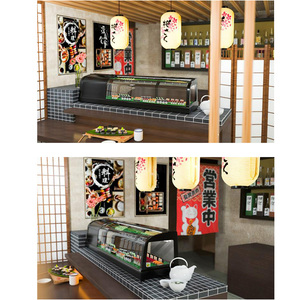 Qdmech Chất lượng cao thương mại điện tốt nhất truy cập hàng đầu lạnh hiển thị mát Sushi Showcase - Product Image 6