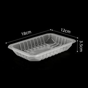 Barquette jetable transparente en plastique PP, emballage blister, personnalisable avec logo et marque, pour fruits frais de supermarché - Product Image 1