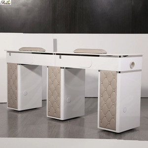High Quality Luxury Wood Spa Salon Acrylic <strong>Nail</strong> <strong>Table</strong> Wholesale - Product Image 3