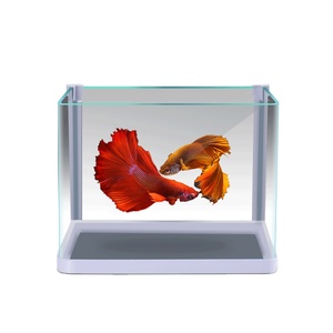 2024 nouveau wn Offre Spéciale Aquaculture verre clair Aquarium acrylique bêta poisson Table bureau petit aquarium - Product Image 1