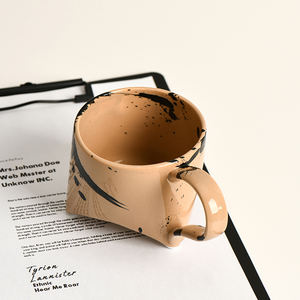 Minimalisti personalizzati 11oz dipinti a mano tazze in ceramica fatte a mano caffè e latte moderne artistiche tazze in porcellana - Product Image 4