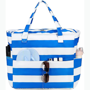 Sac de plage grande capacité, style décontracté, matériau imperméable, durable et élégant, idéal pour les cadeaux d'été et le shopping. - Product Image 5
