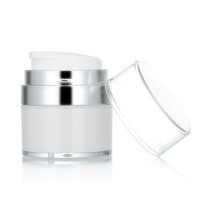 Empty 30g 50g 30ml Eye Cream Lotion Container White Acrylic Powder <strong>Jars</strong> Double Wall Cosmetic <strong>Airless</strong> <strong>Pump</strong> <strong>Jar</strong> - Product Image 6