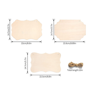 Vente en gros d'usine, enseignes murales en bois écologiques personnalisées, style campagnard, magasin de décoration intérieure, Noël, bricolage, porte en bois rustique - Product Image 3