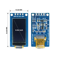 Layar OLED GoldenMorning 0.96 Inci GME64128-11 Putih SH1107 	 64*128 	 I2C 	 Pabrik Sumber 4Pin yang Dapat Disesuaikan