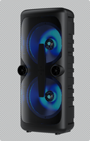 Altavoz Bluetooth con Luces RGB Intermitentes, Altavoz Inalámbrico Portátil con Bajos Potentes, Altavoz Estéreo para Crear Ambiente en Casa
