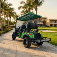 Carrito de Golf de 4 Plazas con Motor AC de 4.0KW, Controlador de 60V, Batería de Litio, Alcance de 80-100KM, Velocidad Máxima de 35KM/H, Neumáticos Todoterreno, Capacidad de Subida del 20-25 Grados