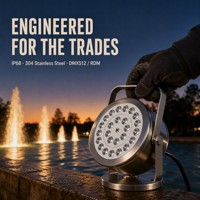 Lumière subaquatique pour fontaine paysagère, piscine, IP68, acier inoxydable 304, DMX RGBW 2700-7000K, garantie 5 ans pour l'extérieur, jardin, eau