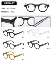 Nuevas Gafas de Moda, Acetato Unisex para Hombre y Mujer, Monturas Ópticas de Alta Calidad y Lujo con Marco Completo