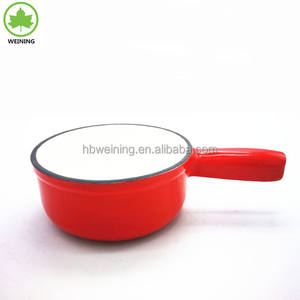 Vente chaude Vintage-Style émaillé en fonte ustensiles de cuisine antiadhésif lait casserole <span class=keywords><strong>Fondue</strong></span> ensemble cuisinière à <span class=keywords><strong>gaz</strong></span> pour la cuisine domestique - Product Image 2