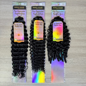 BELEZA 18inch140G Deep Crochet Curly Miracle Unprocessed Texture Natural Wig Black Hot Cheep Factory Hair Extensions