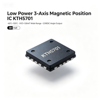 Sensor de efecto Hall 3D CONNTEK KTH5701AQ2AQ3 con salida de ángulo CORDIC, bajo consumo, SPI/I2C, salida de campo magnético en ejes X/Y/Z, 2.8V-5.5V de alta precisión