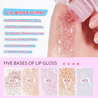 Base de gloss à lèvres Sutom en gros, 7 ml, 5 couleurs, liquide pailleté pour DIY