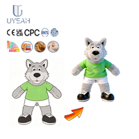 Uyeah OEM/ODM CPC/CE/EN71 Jouets en peluche personnalisés sur mesure, animaux en peluche doux, loup, chien, poupée en peluche, cadeaux pour enfants