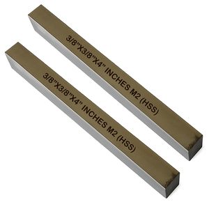 Assorts HSS M2 Tool Bits 3/8 X 3/8 X 4 Inches <b>Square</b> High <b>Speed</b> Steel Blank for Fly Cutters Lathe - Product Image 1
