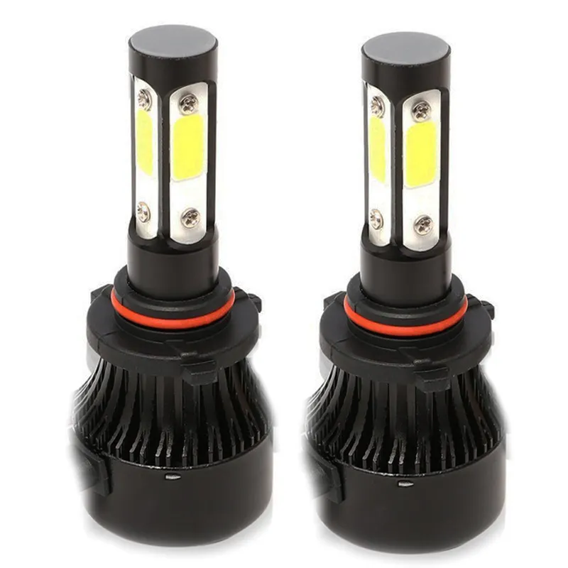 2024 venda quente X7 4 lado HB3 9005 COB Auto LED Farol para lente do projetor S2 Lâmpada de nevoeiro Kit de conversão All-in-One 72W Farol