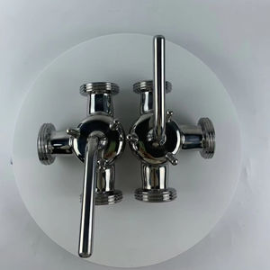 Dn11852 dn50 पुरुष थ्रेडेड एंड टी पोर्ट S316l कीमत स्टेनलेस स्टील तीन तरीके खाद्य और पेय प्रसंस्करण के लिए प्लग वाल्व - Product Image 3