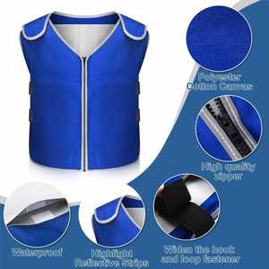 Chaleco Refrigerante para Hombre y Mujer para Clima Cálido, Chaleco Reflectante con 24 Bolsas de Hielo, Ropa Refrigerante para Trabajar en el Calor - Product Image 5