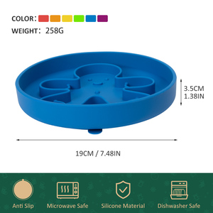 Mangkuk Makan Anjing Silikon Desain Natal Ramah Lingkungan, Anti Air, Anti Selip, untuk Anjing, Kucing, dan Hewan Kecil - Product Image 5