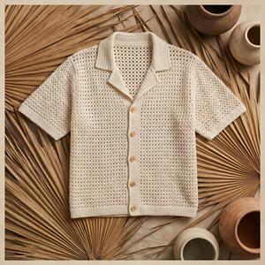 Patrón de Camiseta Polo con Punto en V de Ganchillo OEM ODM, Descarga de <span class=keywords><strong>PDF</strong></span> - Product Image 1