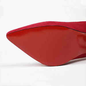 Лучшее качество, привлекательный новый замшевый стиль на шпильке, высокий каблук Красного цвета для юбилейного использования, доступен оптом - Product Image 4