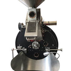 HW-60kg双滚筒铸铁不锈钢燃气热风加热商用咖啡烘焙机咖啡豆咖啡烘焙机 - Product Image 4