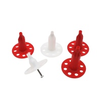 Clous à béton à tige cannelée en acier lisse pour isolation en PEHD, avec attaches en plastique, chevilles écologiques de qualité industrielle