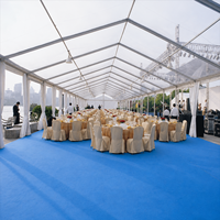 Tente de réception simple en PVC avec structure en aluminium robuste, prix d'usine en gros, grande tente d'exposition extérieure, support OEM disponible