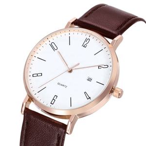 Relojes de Cuarzo Analógicos para Hombre de Diseño Simple, Correas de Cuero, Logotipo Personalizado, Relojes Mecánicos Minimalistas - Product Image 2