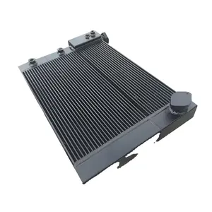 Radiateur à ailettes en aluminium Refroidisseur d'huile/refroidisseur d'air de charge pour machines de construction