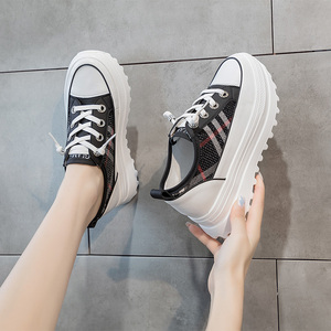 Nouveaux modèles de baskets à plateforme légères à lacets pour femmes, chaussures de marche toutes saisons - Product Image 5