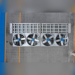 Condenseur évaporatif à flux croisé, équipement d'évaporation industriel pour chambre froide, chaîne du froid, réfrigération, économie d'énergie - Product Image 3