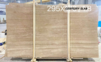 Centurymosaic vente en gros de dalle de travertin crème bon marché dalle de pierre naturelle travertin beige pour mur hôtel villa projet personnalisé