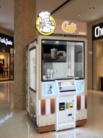 Ai Play Cofe, robot intelligent, machine à café fraîchement moulu, distributeur automatique sans personnel, machine de vente automatique commerciale tactile