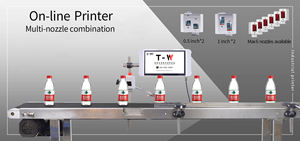 Impresora de Inyección de Tinta Térmica de Alta Velocidad, Máximo 150 mm de Contenido, Impresora Industrial de Códigos de Barras en Línea, Máquina de Codificación de Fecha de Caducidad - Product Image 2