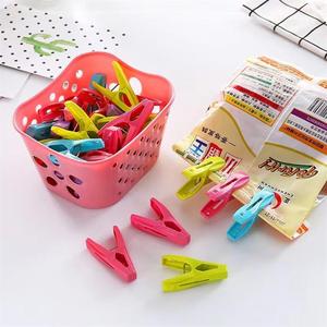 30 Plastic Clips with Storage Baskets Clothes Windproof Underwear Socks Drying <b>Racks</b> Travel Party Office - Product Image 5