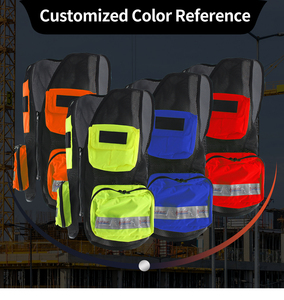 Bán Buôn Chất Lượng Cao <span class=keywords><strong>Vest</strong></span> Đa Túi Không Tay Áo Ghi Lê An Toàn Công Cụ Làm Việc Xây Dựng Quần Áo Áo Khoác - Product Image 6