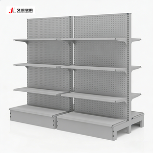 Scaffali Espositivi in Acciaio a Doppio Lato Jiushun per Supermercati, Scaffalature per Negozi al Dettaglio in Vendita - Product Image 5
