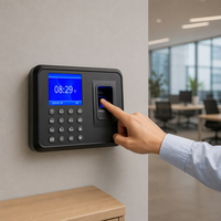 Horloge de pointage par empreinte digitale USB JINGXIN multi-langues avec écran couleur TFT de 2,4 pouces pour la gestion des présences en bureau international