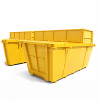 Conteneur à déchets en acier de 10 m³ compatible avec les grue à crochet pour la construction et la démolition en Australie