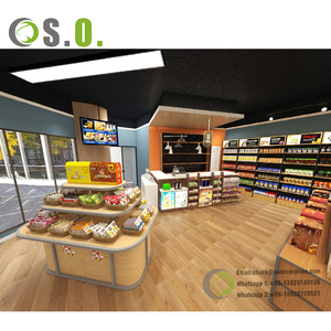 Customized Supermarket Wooden Shelf Retail Display Wooden <b>Shelving</b> Wooden and <b>Metal</b> Shelves - Product Image 5