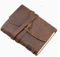 Coffret Cadeau Journal en Cuir Véritable Fait Main Moderne avec Stylo, Marque-page et Recharge – Carnet de Voyage pour la Fête des Pères et les Affaires