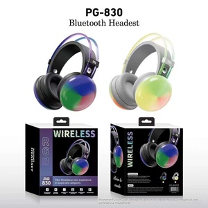블루투스 헤드셋용 PG580 PG830 <span class=keywords><strong>RGB</strong></span> 발광 휴대폰 공장을 위한 새로운 국경 간 무선 전기 경쟁 헤드셋 - Product Image 3