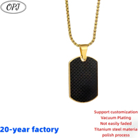 Vente chaude Accessoires Fibre Chien En Acier Inoxydable Pendentif Cross-Border Géométrique Mode Long Collier Européen et Américain