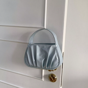 Nuevo Bolso de Mano de Diseño Coreano, Mini Bolso de Cuero PU Arrugado para Mujer, Bolso de Hombro Inclinado para Mujer - Product Image 4