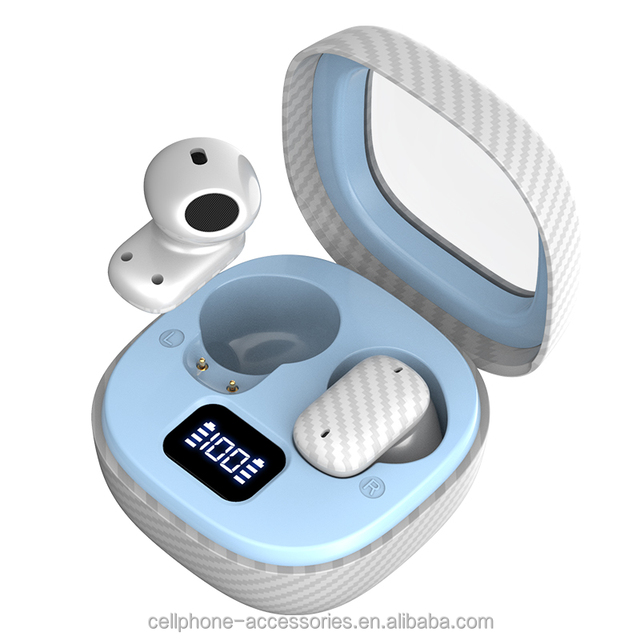 Mini Carbon Fiber Translation Earbuds Dual App Lightweight Portable Real Time Voice Translator 144 Languages for Travel Meeting