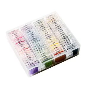 80 color aguja del hogar de caja para agujas de coser a mano de hilo de máquina de complementar diy hilo para coser a mano