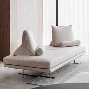 Sofá Minimalista Nórdico Italiano para Salas Pequeñas, <span class=keywords><strong>Respaldo</strong></span> Móvil de Tela, Creativo, <span class=keywords><strong>Sin</strong></span> Brazos, Sofá Espacial de Estilo Libre - Product Image 2